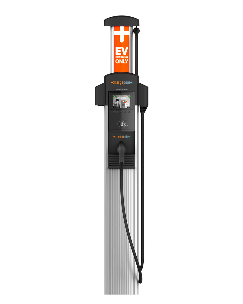 ChargePoint CT4011 Level 2 EV Charger - Single Output, Bollard Mount