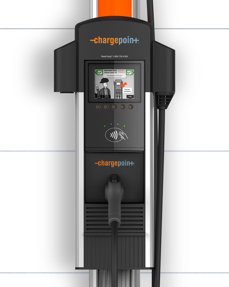 ChargePoint CT4013 Level 2 EV Charger - Single Output, Wall Mount