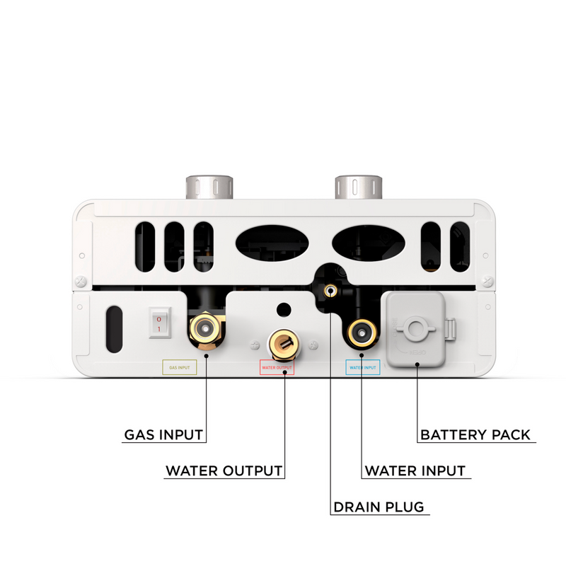 Eccotemp Luxe Portable Tankless Water Heater 1.85 GPM with EccoFlo Pump & Strainer Bundle