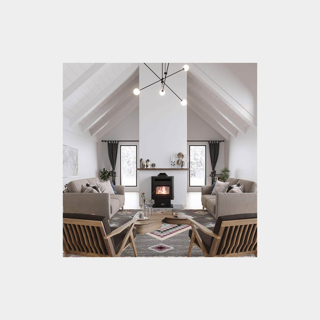 US Stove Company High Efficiency Wi-Fi Pellet Stove 90 lb. Hopper (2,200 Sq. Ft.) - Image 10