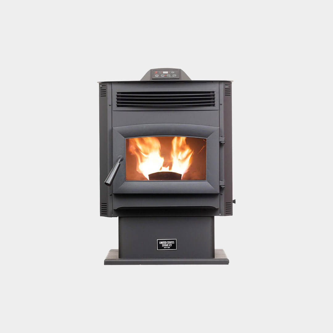 US Stove Company High Efficiency Wi-Fi Pellet Stove 90 lb. Hopper (2,200 Sq. Ft.)